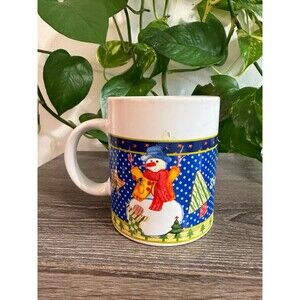Sherwood 2006 vintage snowman ceramic mug